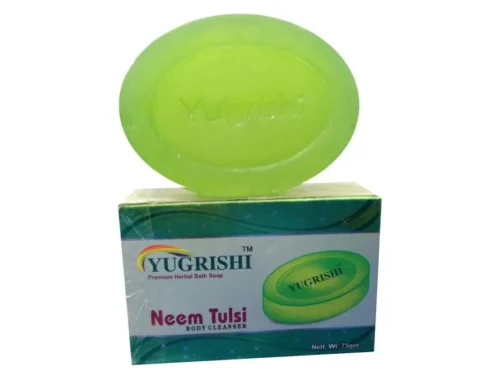 Yugrishi Neem Tulsi Soap (Body Cleanser)