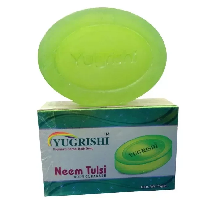 Yugrishi Neem Tulsi Soap (Body Cleanser)