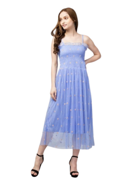 Blue Net Dress