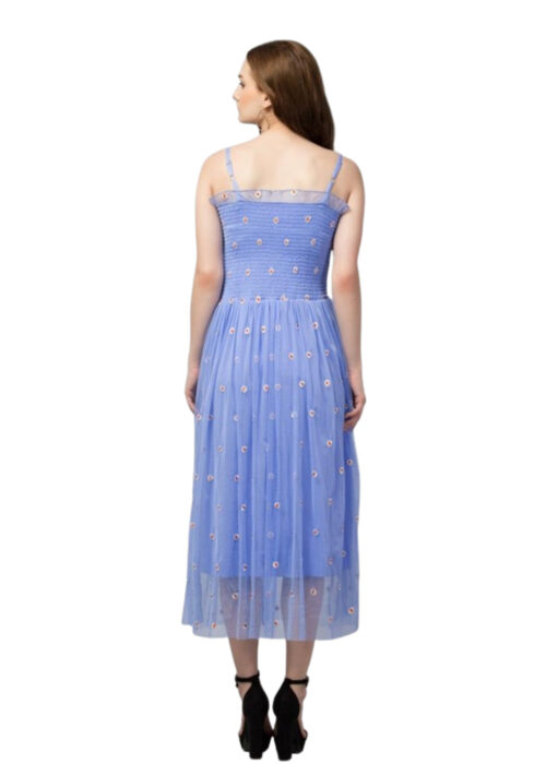 Blue Net Dress - Image 2