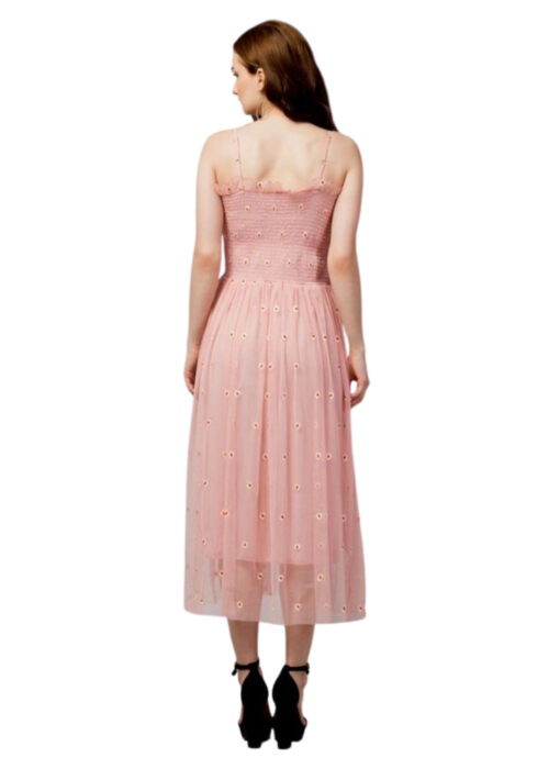 Pink Fit Net Dress - Image 2