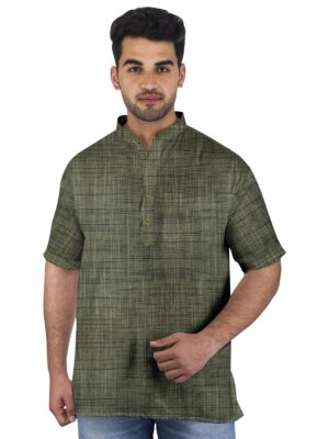 Khadi Cotton Half Kurta- HK8