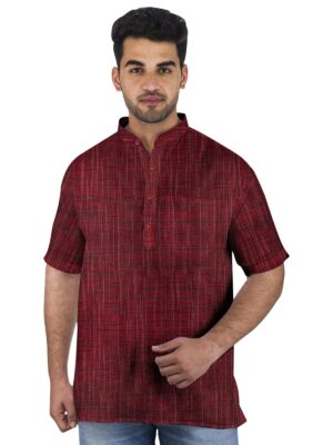Khadi Cotton Half Kurta- HK9