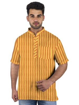 Khadi Cotton Half Kurta- HK4