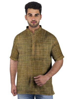Khadi Cotton Half Kurta- HK12