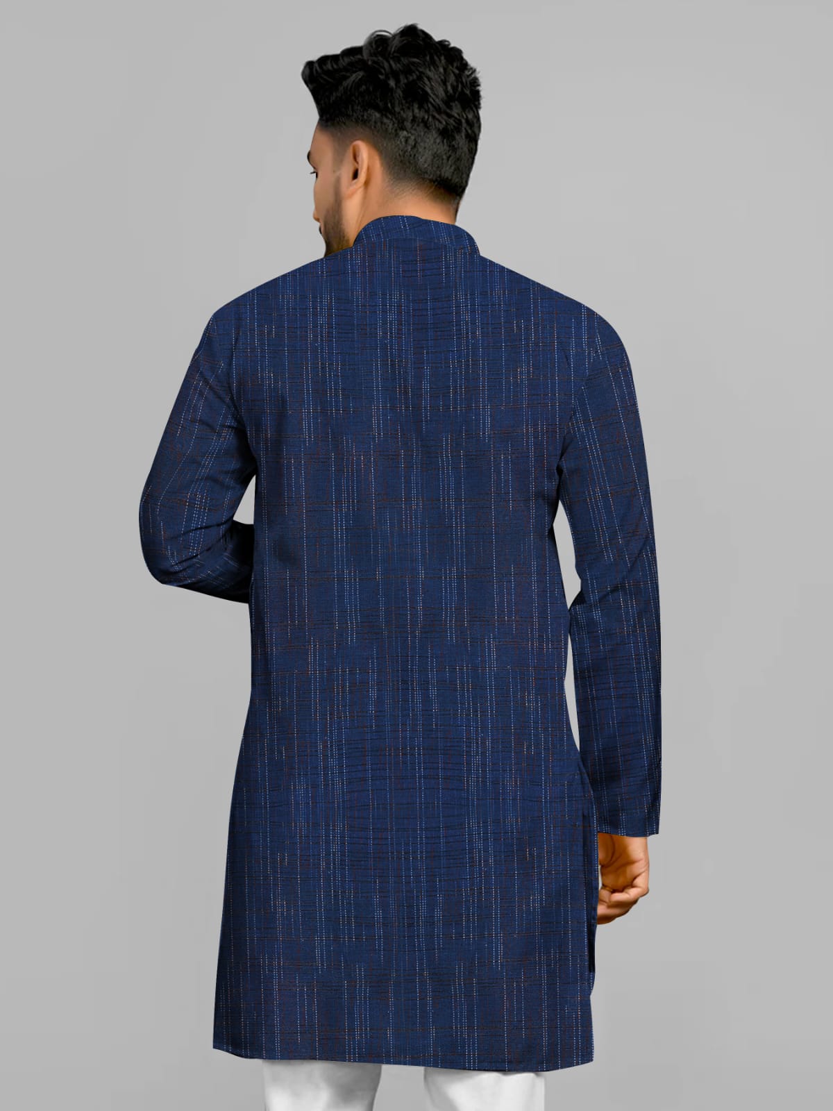 Khadi Cotton Full Kurta Kurta- FK1 - Image 2