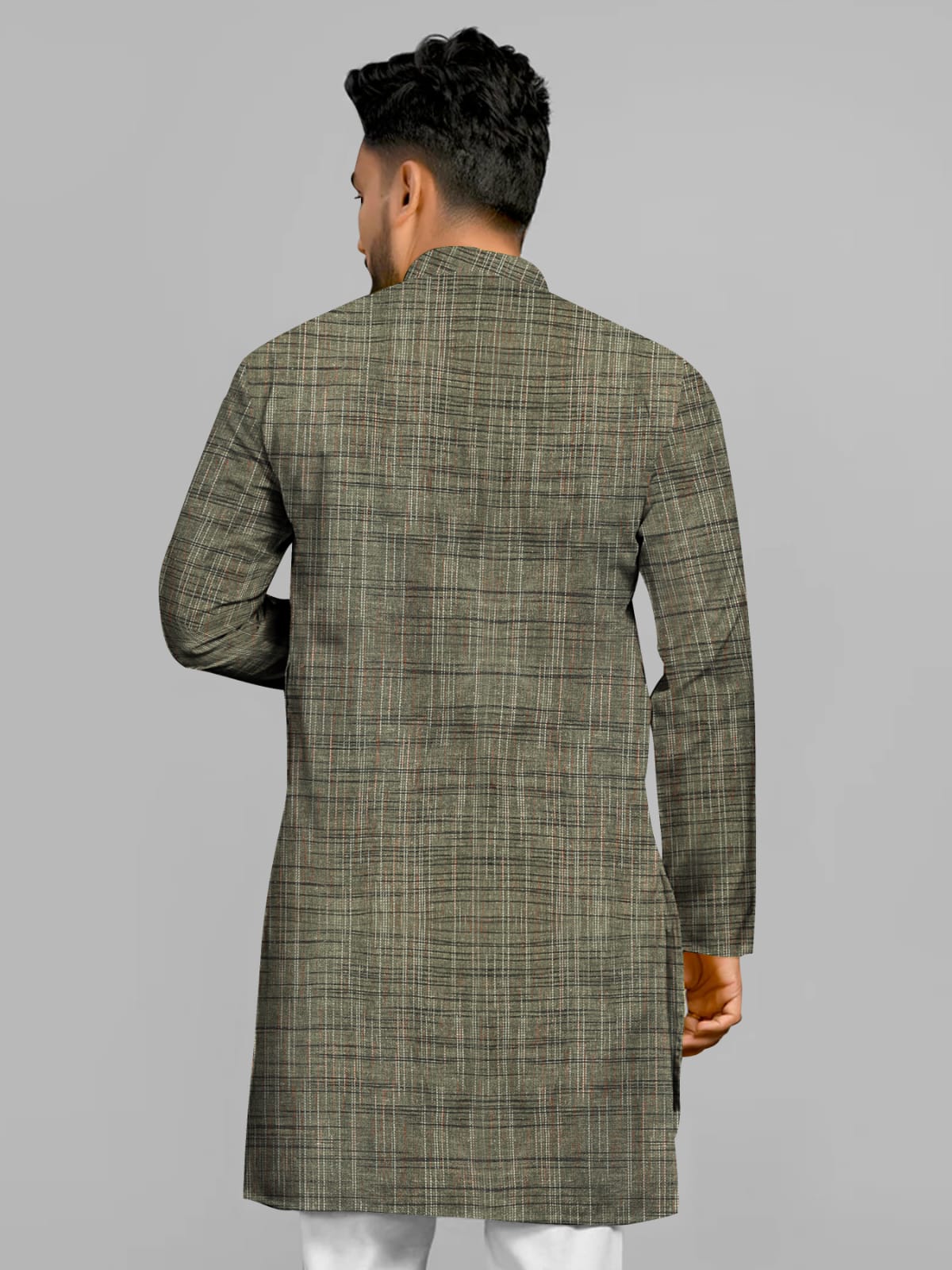 Khadi Cotton Full Kurta Kurta- FK 5 - Image 2