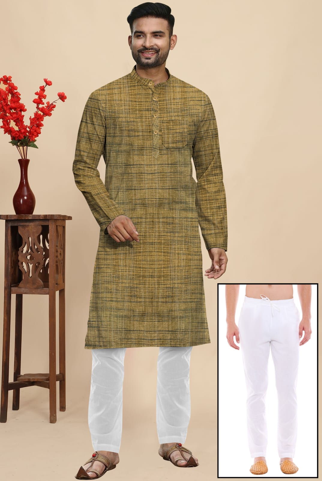 Khadi Cotton Full Kurta Kurta- FK7
