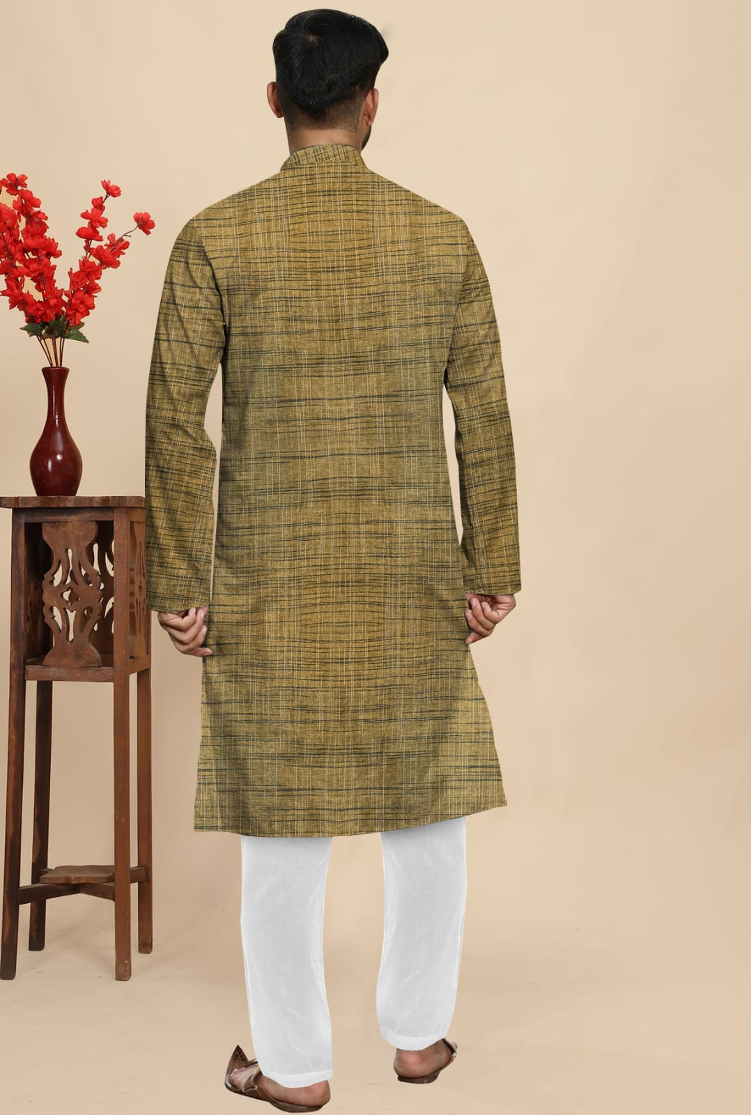 Khadi Cotton Full Kurta Kurta- FK7 - Image 2