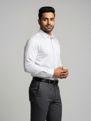 KHADI White Full Sleeve Shirt